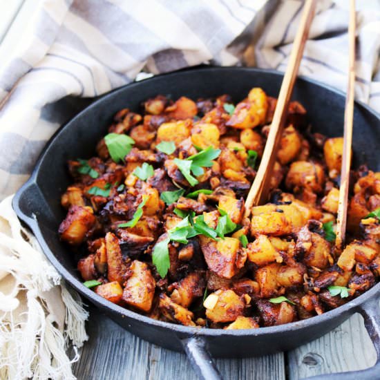 Potato Mushroom Hash