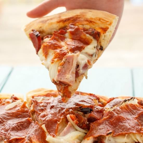 Leftover Ham Pizza