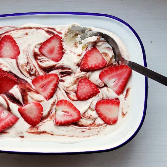 Strawberry Ripple Ice Cream