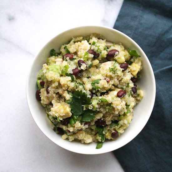 Chicken Avocado and Tomatillo Salad