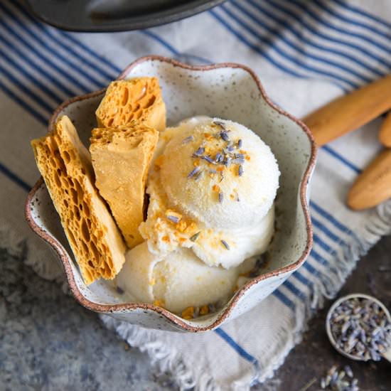 Honey Lavender Ice Cream