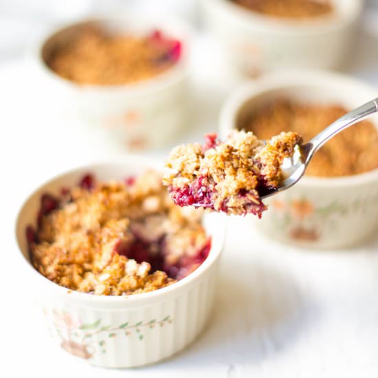 Rhubarb Berry Crumble