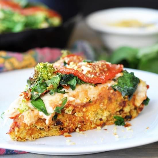 Vegan Deep Dish Pizza