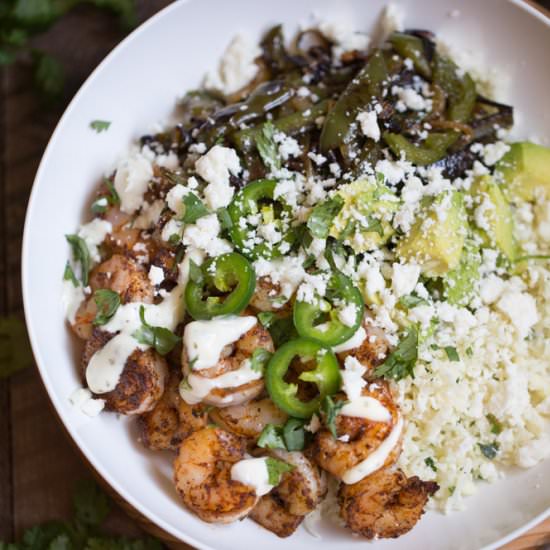 Shrimp Fajita Bowls