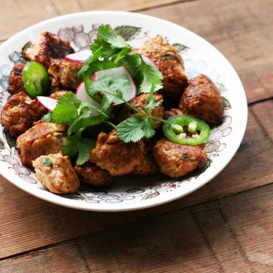 Chicken Bahn Mi Meatballs