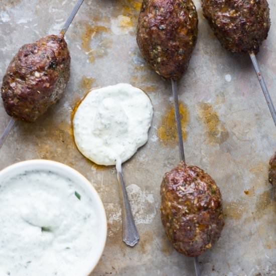 Lamb Kofta Kebabs