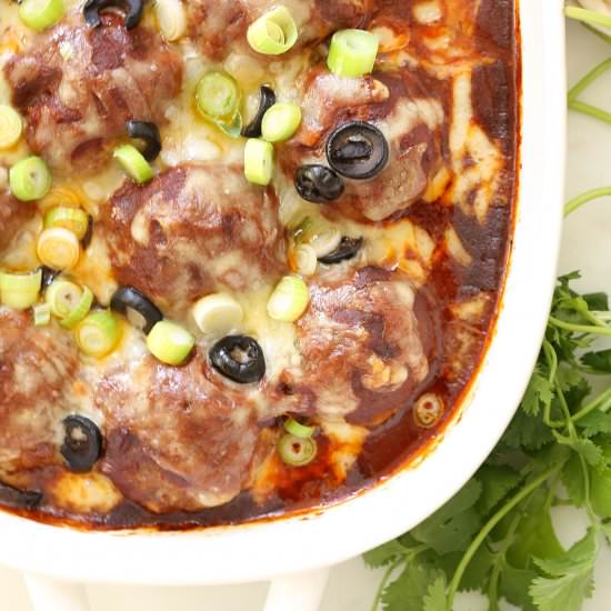 Mexican Meatloaf Meatballs