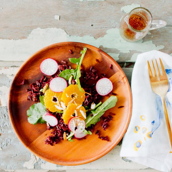 Black Rice Clementine Salad