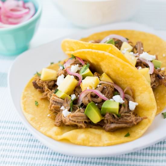 Slow-Cooker Pineapple Chipotle Taco