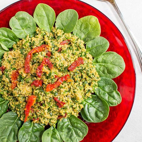 Spinach Parmesan Quinoa