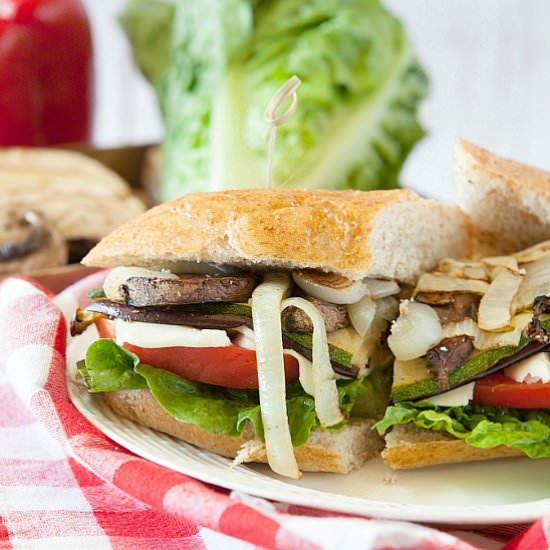 Grilled Habanero Vegetable Sandwich