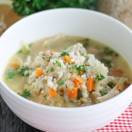 Lemon Chicken Vegetable Soup
