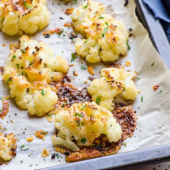 Roasted Smashed Cauliflower