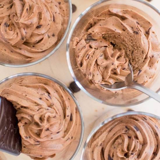 Boozy Dark Chocolate Mousse