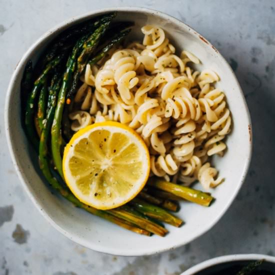 The Best Roasted Asparagus + Pasta