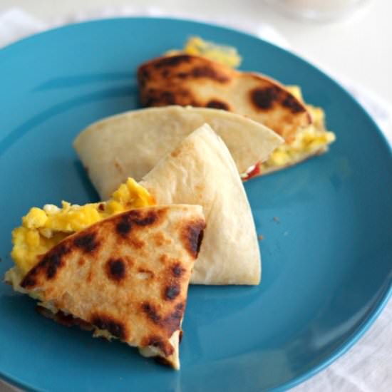 Breakfast Quesadillas with Bacon