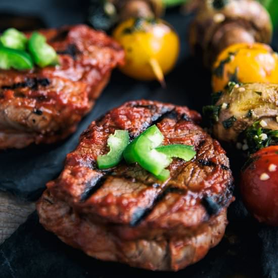 Beef Sirloin in Spicy Tomato Sauce