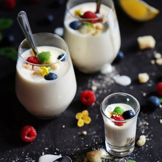 Swedish Cream With Berries
