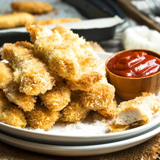 Coconut Crusted Chicken Strips