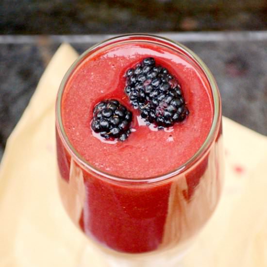 Blackberry+ Raspberry Beet Smoothie