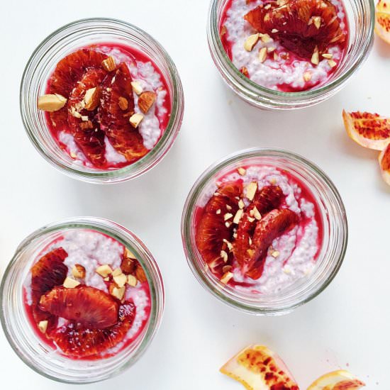 Blood Orange Chia Pudding