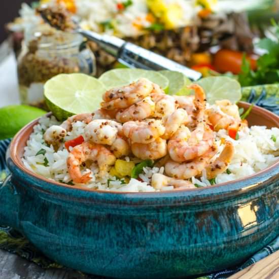 Honey Mustard Lime Shrimp