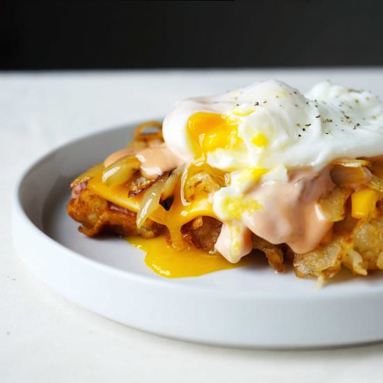 Animal Style Breakfast Waffles