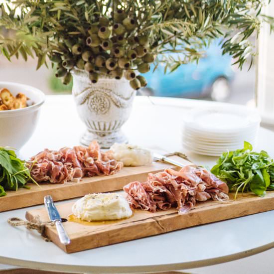 Burrata and Charcuterie