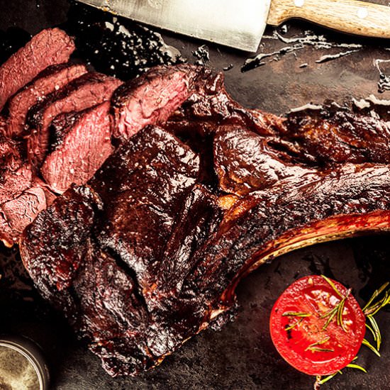 Coffee and Cumin Crusted Rib-eye