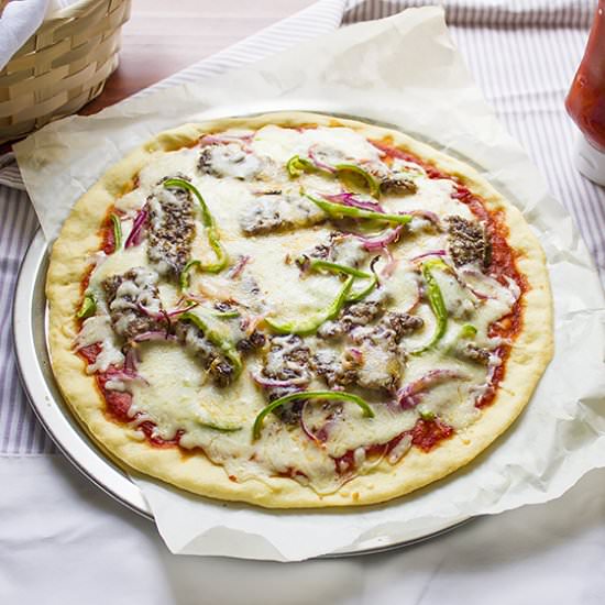 Beef Burger Pizza Recipe