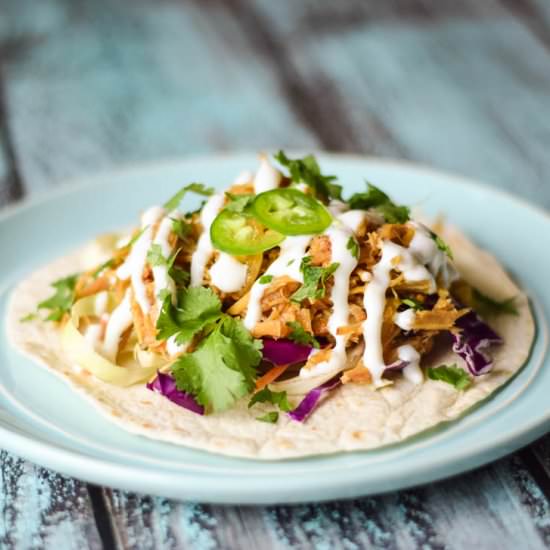 Sweet & Spicy Pulled Pork Tacos