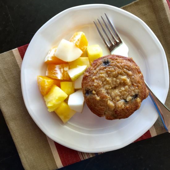 Whole Grain Blueberry Muffins