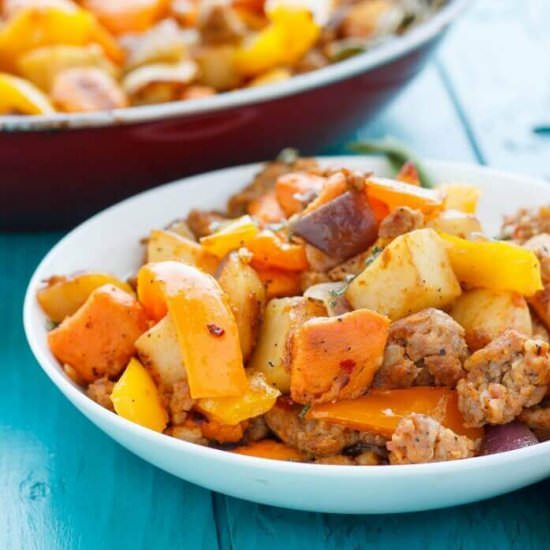 Sweet Potato Hash with Peppers