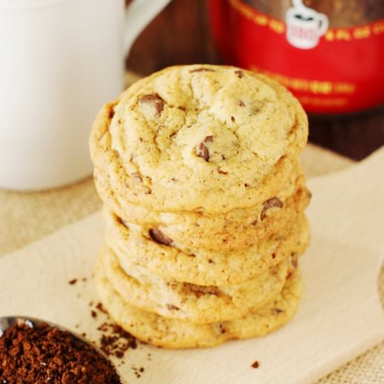 Coffee Chocolate Chip Cookies