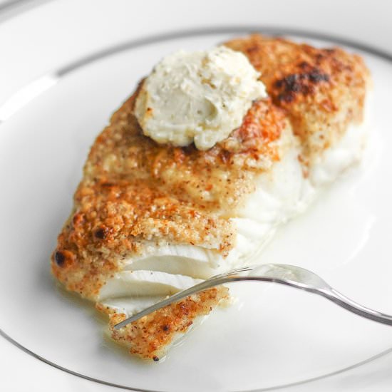 Almond-Crusted Halibut