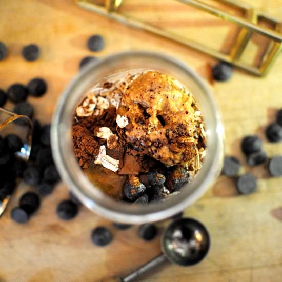 PB + Chocolate Overnight Oats