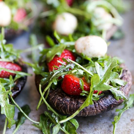 Caprese Stuffed Mushrooms