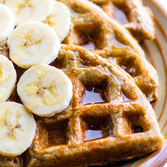 Blender Banana Gluten Free Waffles