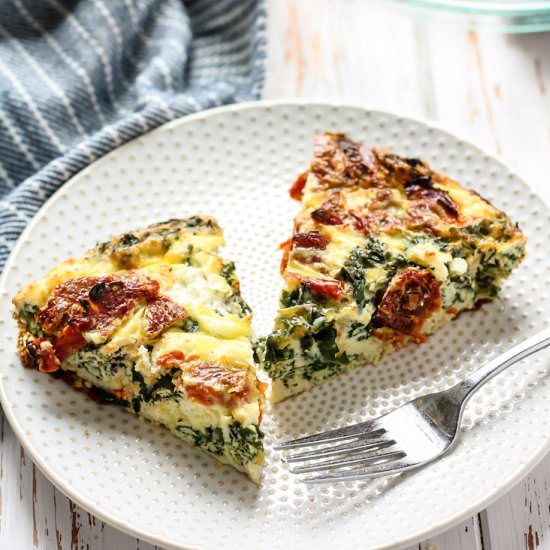 Kale & Sun-Dried Tomato Egg Bake