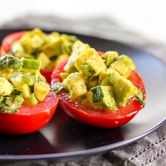 Mexican Avocado Stuffed Tomatoes