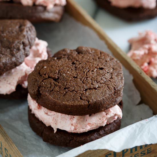 Strawberry Marshmallow Cookies