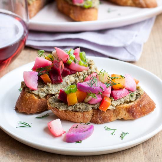 Vegan Spring Bruschetta