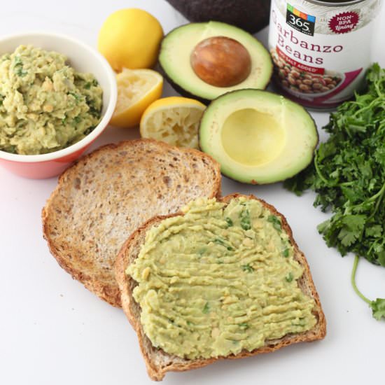 Avocado Chickpea Toast