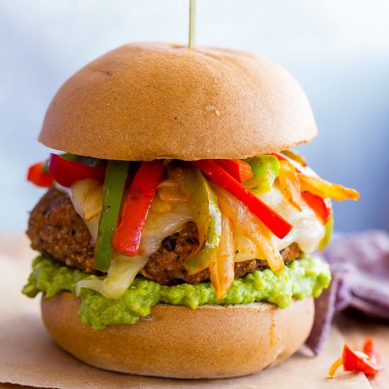 Black Bean Fajita Veggie Burgers