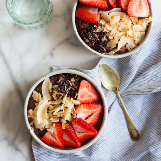 Cocao quinoa breakfast bowls
