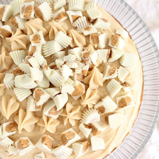 White Chocolate PB Cheesecake