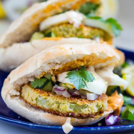 Fried Green Tomato Sabich