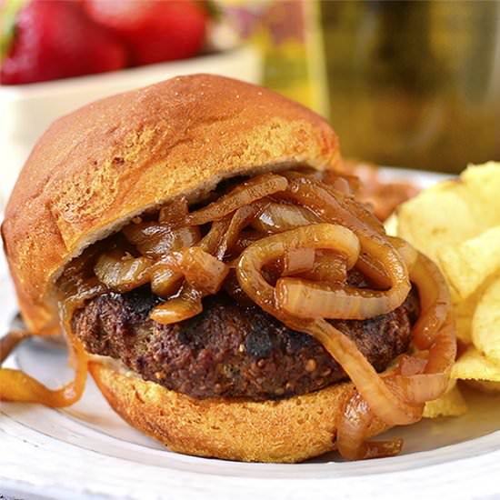 Homemade Brat Burgers