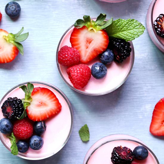 Strawberry Panna Cotta