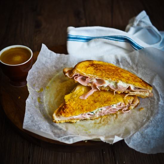 Inside Out Toasted Cheese Sandwich